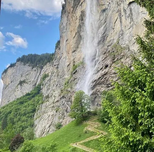 公寓 Breathtaking Waterfall Nr.2 劳特布龙嫩